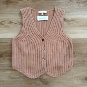 Favorite Daughter The Knit Favorite Vest Wool Cashmere Blend S